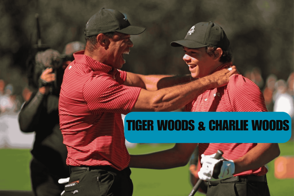 TIger Woods & Charlie Woods