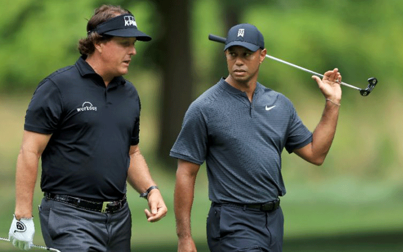 phil mickelson and tiger woods