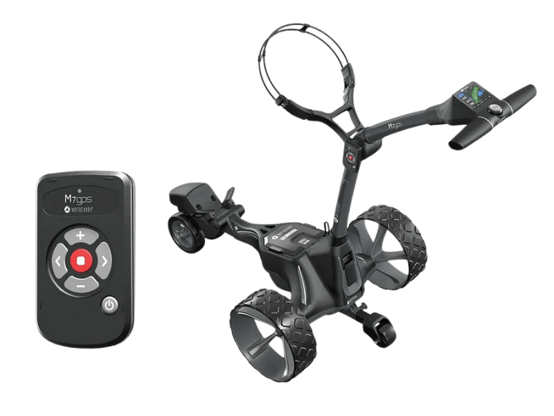 Motocaddy M7 GPS Remote Electric Golf Caddy - Electric Golf Push Cart with Remote control