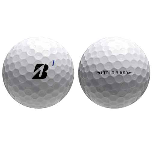 a close up of a golf ball Bridgestone Tour B XS