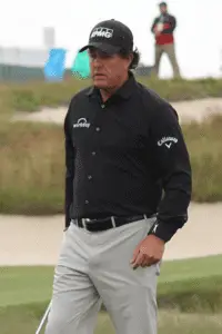 Mickelson at the 2018 U.S. Open at Shinnecock Hills