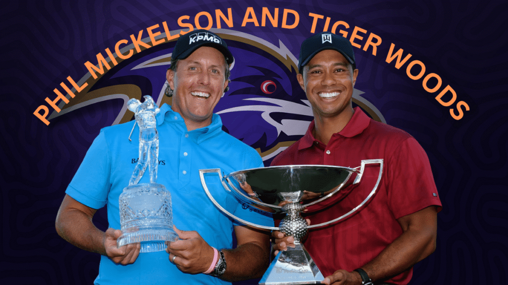 PHIL MICKELSON AND WOODS