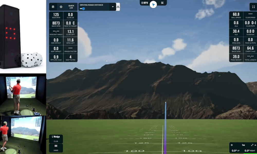 showing result of Testing Shots with the Three-Piece Golf Ball
