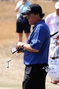 Mickelson during the 2006 Open Championship at Hoylake.