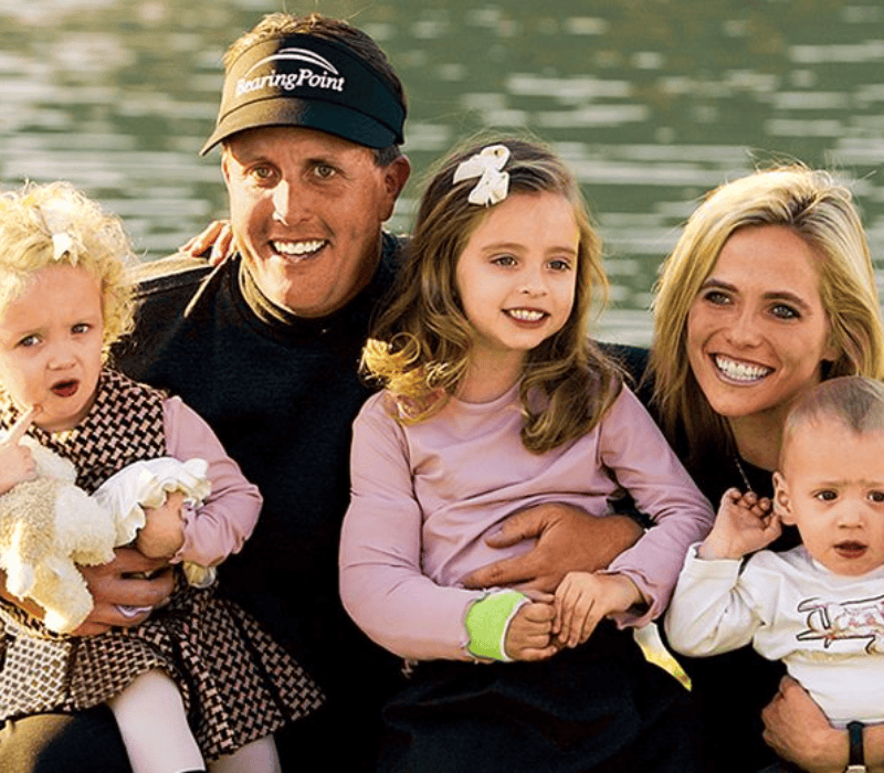 phil mickelson and his family