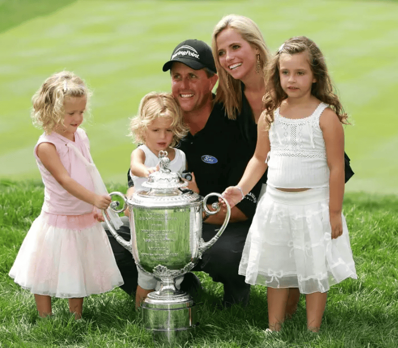 phil mickelson and his family