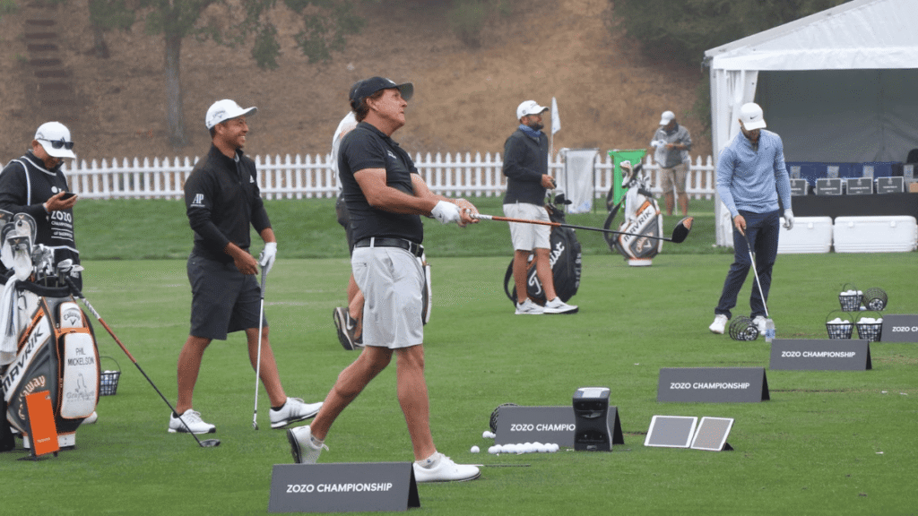 practice of PHIL MICKELSON