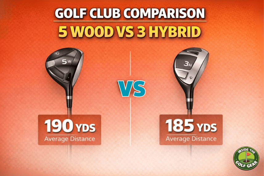 5 wood vs 3 hybrid golf club distance comparison chart launch angle and forgiveness