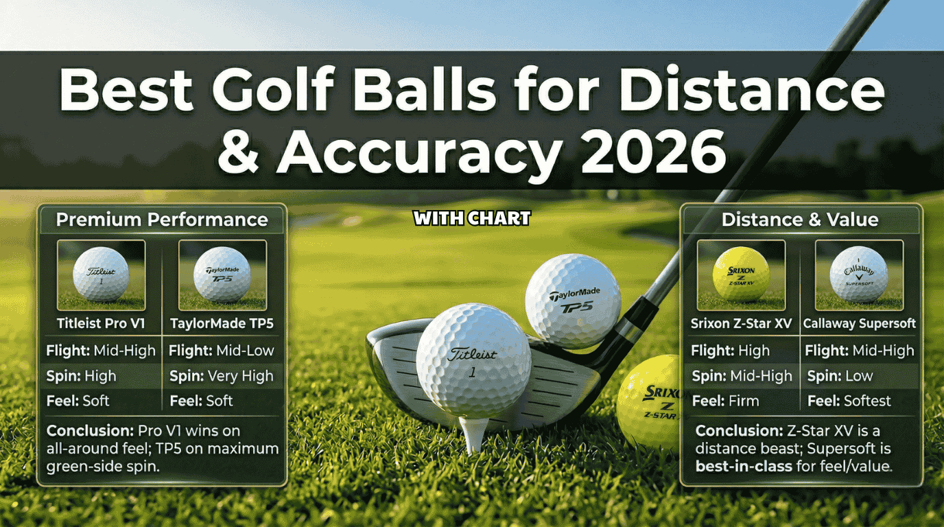 Best Golf Balls for Distance and Accuracy WITH CHART