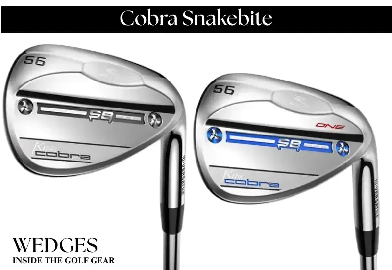 Cobra Snakebite golf wedges displayed