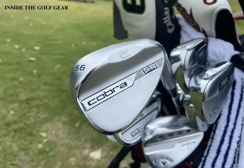 Golf clubs in a golf bag