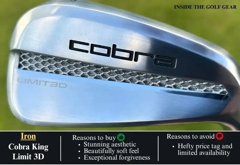 Max Homa WITB 2026 Cobra King Limit 3D golf iron