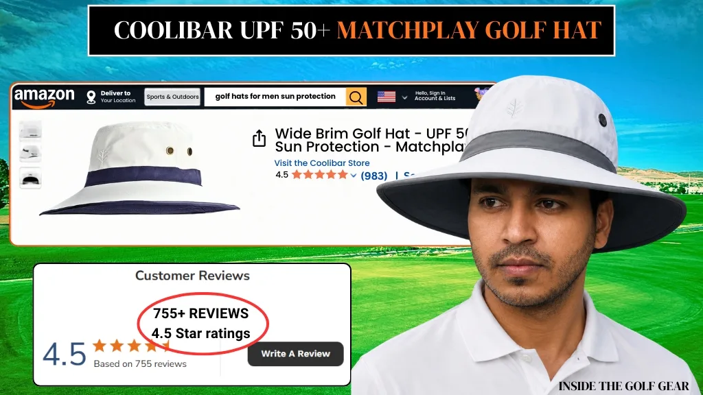 Coolibar UPF 50+ Matchplay Golf Hat