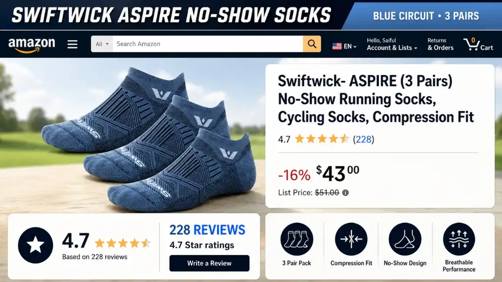 Swiftwick Aspire Zero Tab Socks