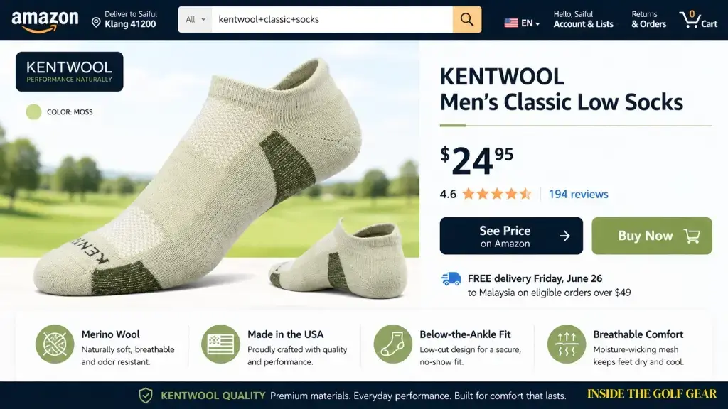 kentwool mens classic sock