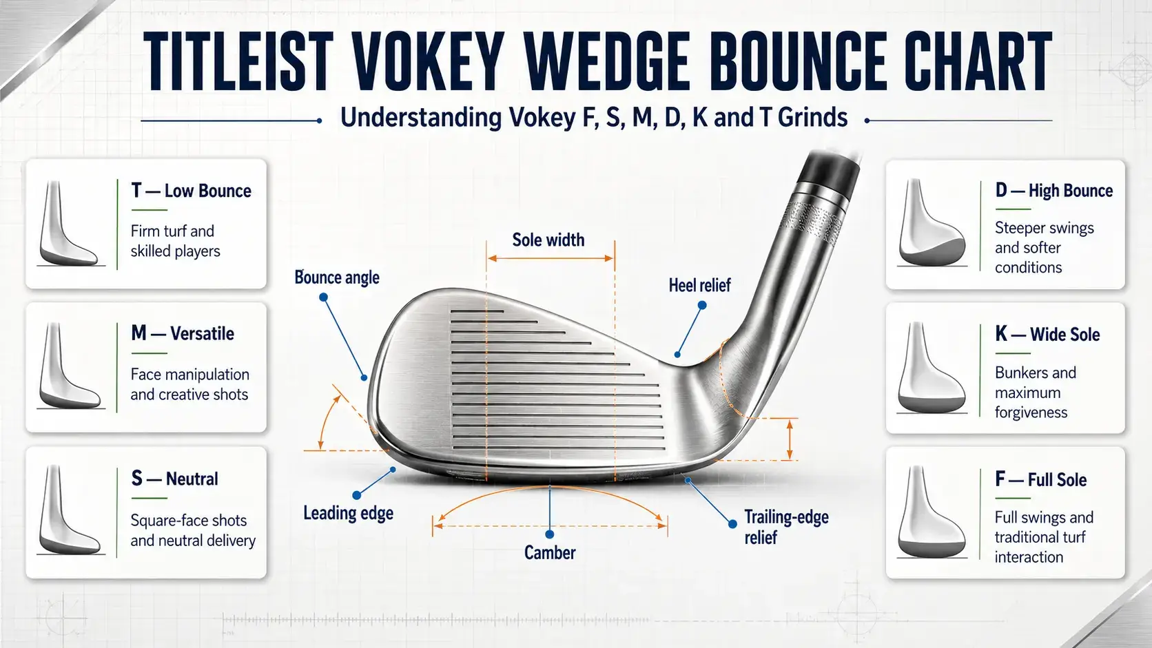 titleist vokey wedge bounce chart